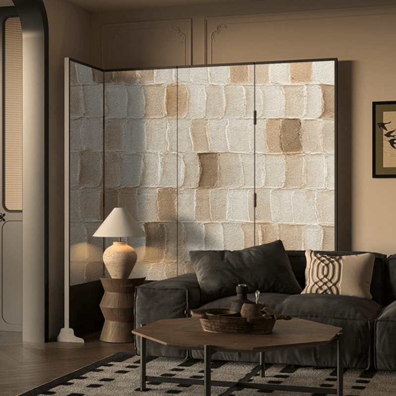 ฉากกั้น 4 บานพับ DEEPWOOD รุ่น PART 1 สีดำ